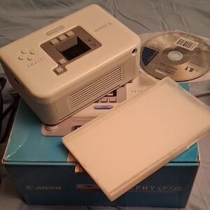 Canon SELPHY CP720 Photo Printer with White Finish
